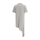 Gray Cotton Casual Dress