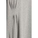 Gray Cotton Casual Dress
