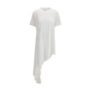 White Cotton Casual Dress
