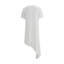White Cotton Casual Dress