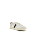 White Calf Leather Bos Taurus Sneakers