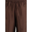 Brown Viscose Casual Pants