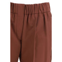 Multicolor Cotton Casual Pants