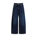 Blue Cotton Jeans Denim