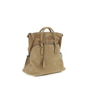 Beige Calf Leather Bos Taurus Shoulder Bag
