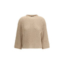 Beige Fleece Wool Sweatshirt