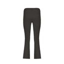 Black Elastane Flared Pants