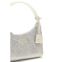 White Viscose Shoulder Bag