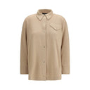 Beige Fleece Wool Shirt
