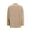 Beige Fleece Wool Shirt