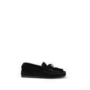 Black Calf Leather Bos Taurus Slip-On Loafers