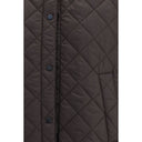 Brown Nylon Sleveless Jacket