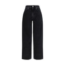 Gray Cotton Relaxed Fit Jeans