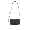 Black Lamb Leather Shoulder Bag