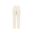 White Polyester Casual Pants