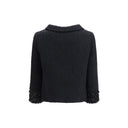 Black Fleece Wool Coat