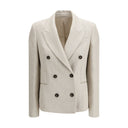 Beige Linen Blazer