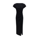 Black Cotton Casual Dress