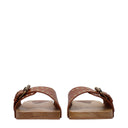 Brown Leather Slippers