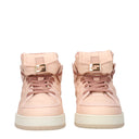 Pink Nylon High Top Sneakers