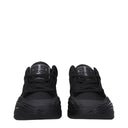 Black Fabric Low Top Sneakers