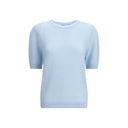 Light Blue Polyester Sweatshirt