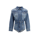 Blue Cotton Jumpsuit