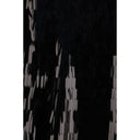 Black Polyester Midi Skirt