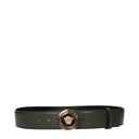 Green Leather Regular Belt