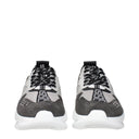 Gray Fabric Chunky Sneakers
