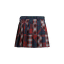 Multicolor Fleece Wool Mini Skirt