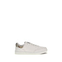 White Calf Leather Bos Taurus Low Top Sneakers