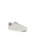 White Calf Leather Bos Taurus Low Top Sneakers