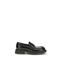 Black Calf Leather Bos Taurus Slip-On Loafers