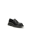 Black Calf Leather Bos Taurus Slip-On Loafers