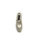 Silver Calf Leather Bos Taurus Ballet Flats