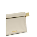 Cream Calf Leather Bos Taurus Clutch Bag
