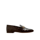 Brown Calfskin Slip-On Loafers