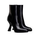 Black Calfskin Ankle Boots