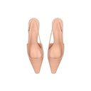 Beige Calfskin Pumps