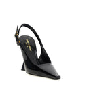 Black Calfskin Platform Pumps