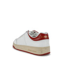 White Calfskin Low Top Sneakers