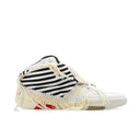 White Calfskin High Top Sneakers