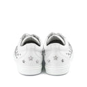 White Calfskin Low Top Sneakers