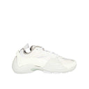 White Polyethylene Athletic Sneakers