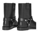 Black Calfskin Ankle Boots