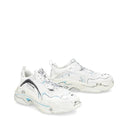 White Calfskin Chunky Sneakers