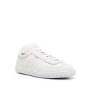 White Calfskin Low Top Sneakers