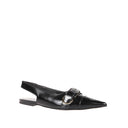Black Calfskin Ballet Flats