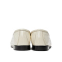 White Calfskin Slip-On Loafers